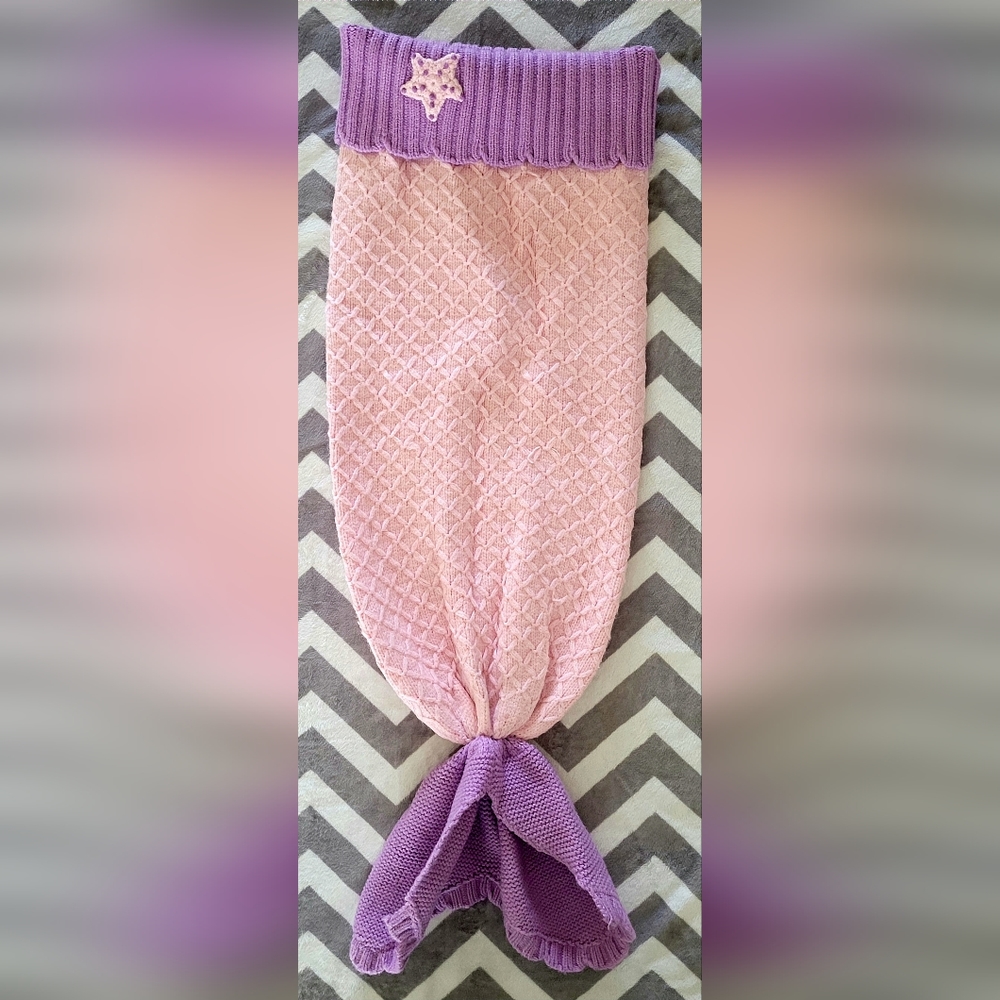 🖤Mermaid Tail Knit Baby Blanket🖤